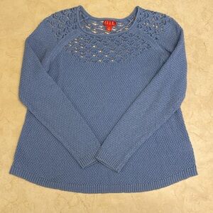 Baby Blue Knit Sweater by Elle